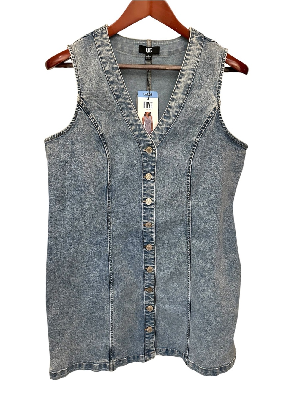 Frye Denim Jumper L NWT